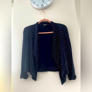 MARKS & SPENCER Navy Blue Crop Jacket UK 8